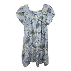 Vintage Aloha Republic Floral Hawaiian Dress Muumuu Women's 2XL Mumu Patio Dress